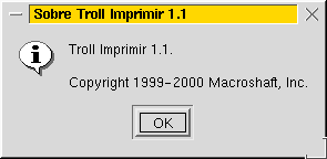 Screenshot of Troll Imprimir 1.1 (Portuguese)